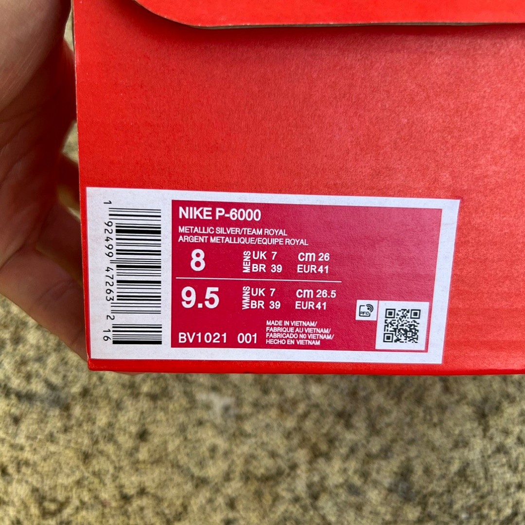 Nike P-6000白蓝银 Nike耐克男鞋 P-6000 PRM 网面透气耐磨运动训练复古跑步鞋 BV1021-001