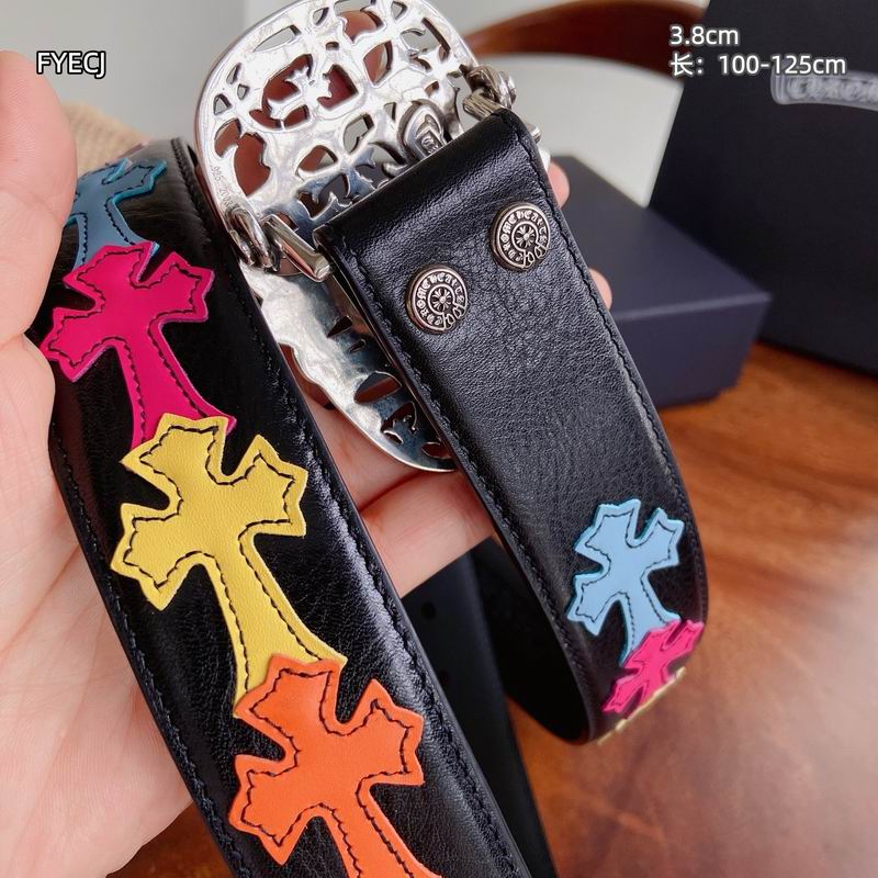 Chrome H Belt Wide 3.8cm(Multiple colors) detail 4
