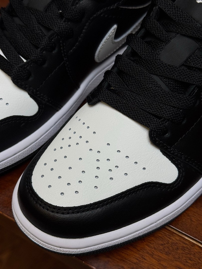 DT AJ1Low低帮黑白皮革  553558-043