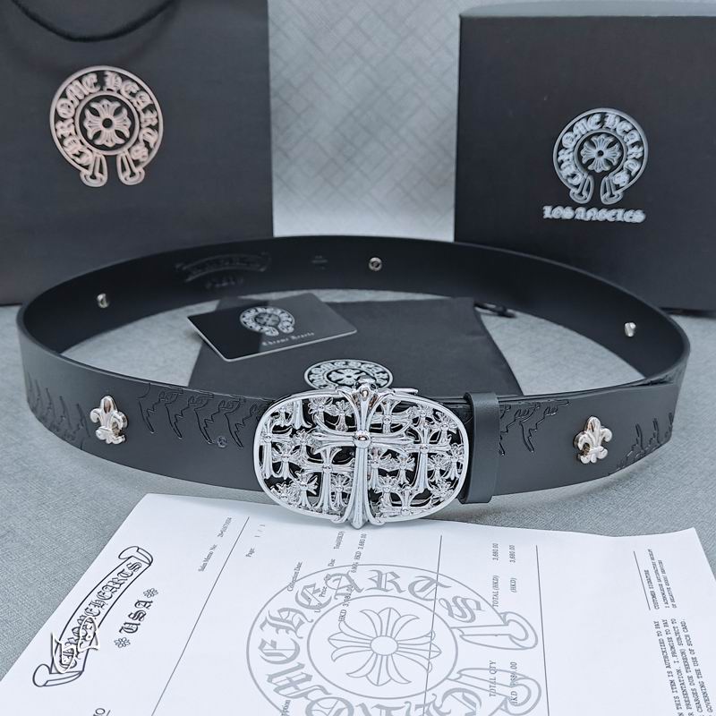 Chrome H Belt Wide 3.8cm(Multiple colors) detail 10