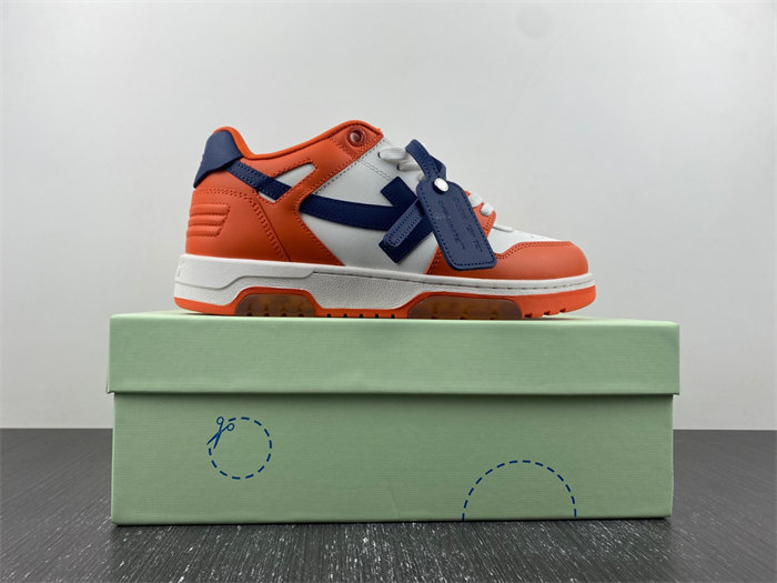 OW Out Of Office OOO Low Tops White Orange Blue OMIA189F21LEA0022045 detail 4