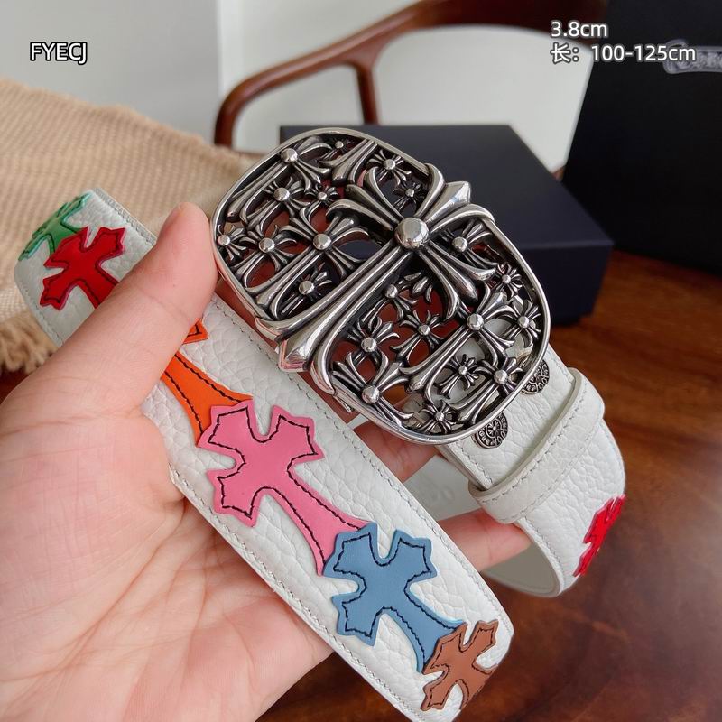 Chrome H Belt Wide 3.8cm(Multiple colors) detail 18
