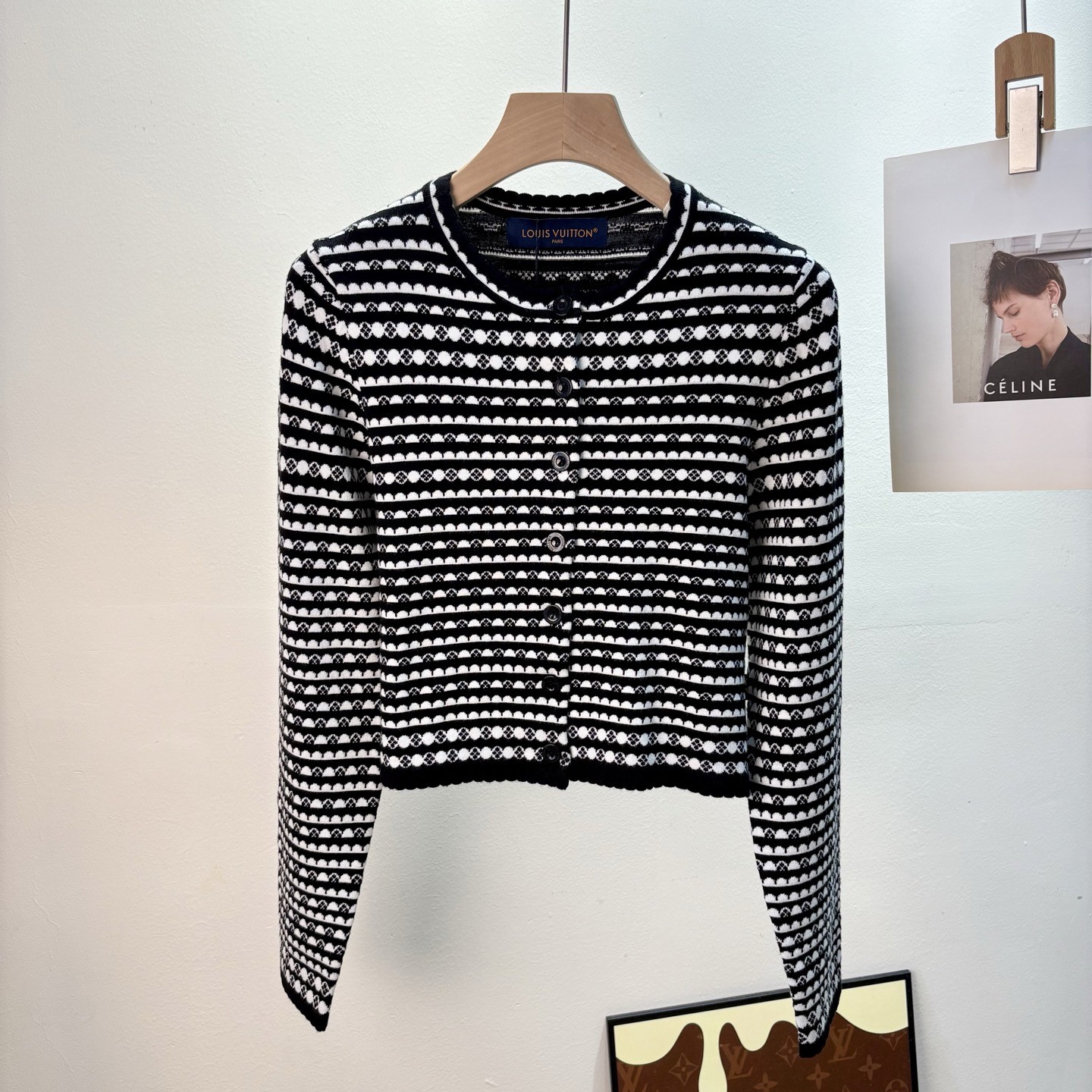 L X V Knitted coat