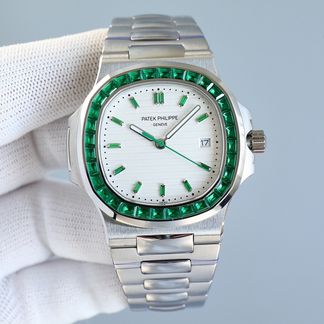 PP Nautilus Green Green Diamond Size：40mm