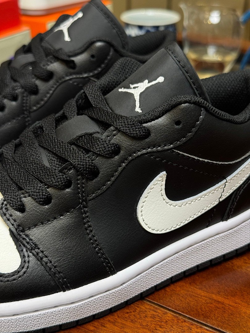 DT AJ1Low低帮黑白皮革  553558-043