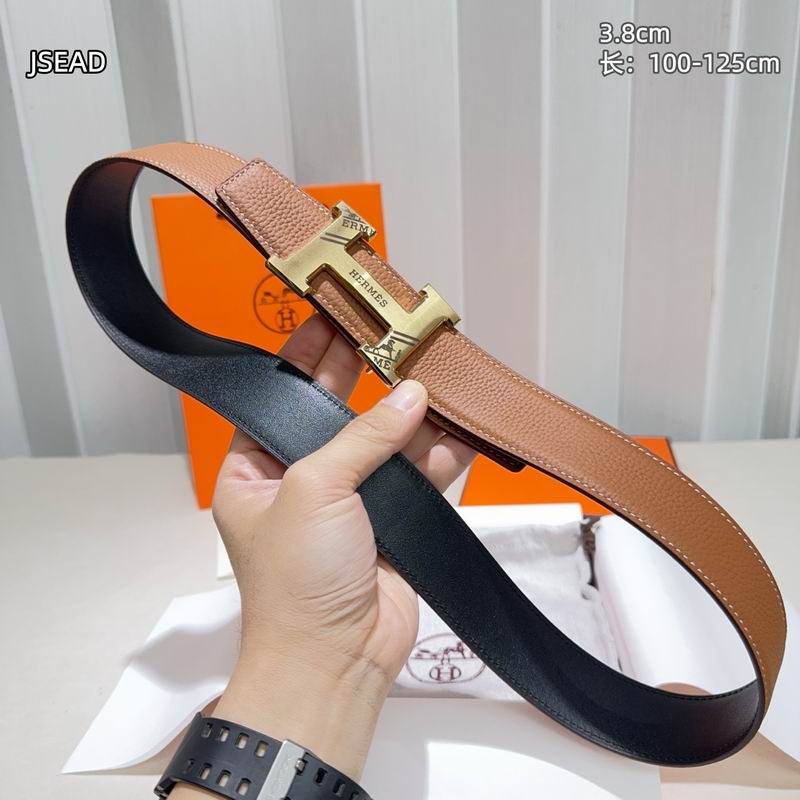 Herms belt Wide 3.8cm(Multiple colors) detail 7