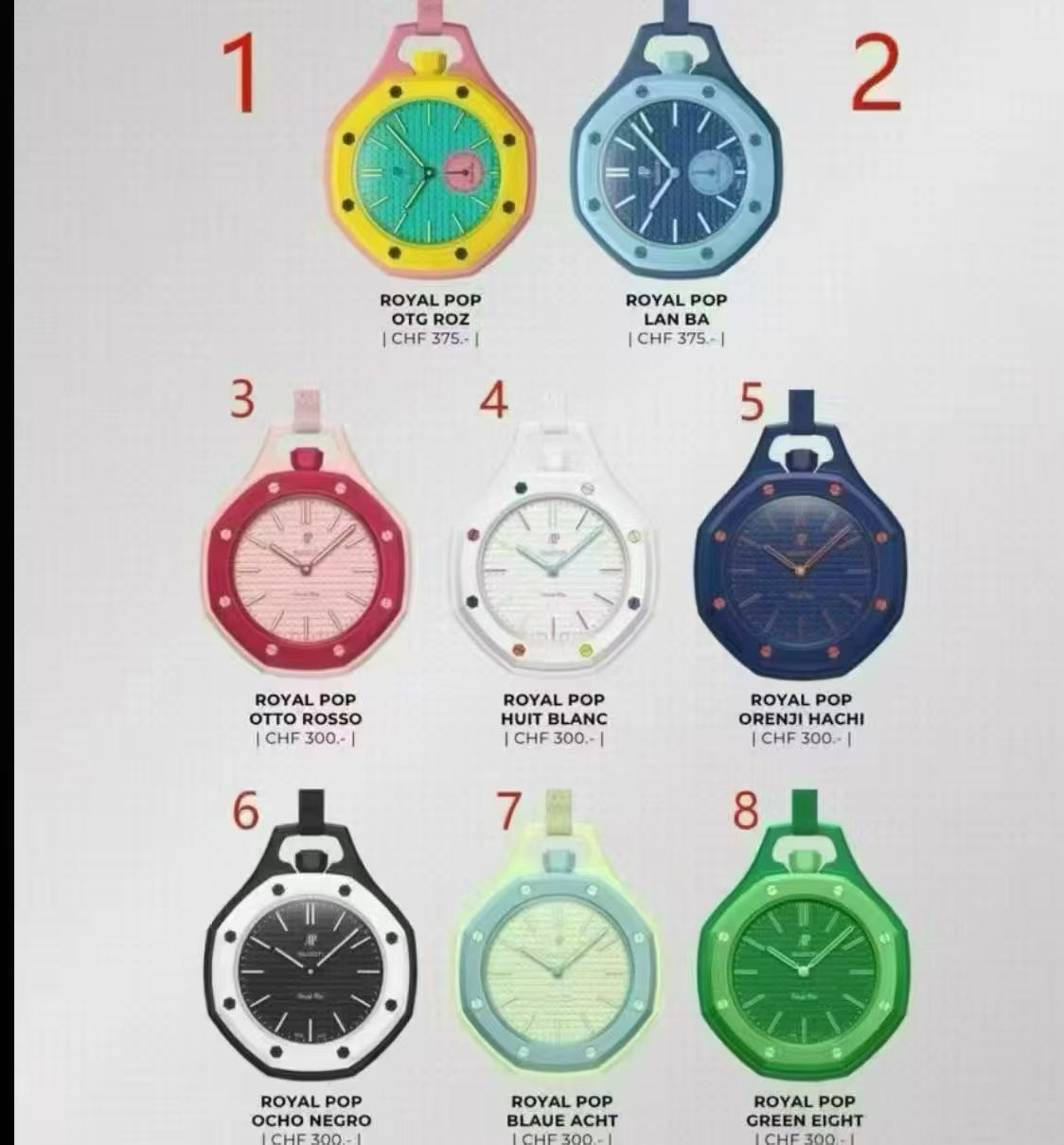 APS x SWATCH (Multiple colors) detail 2