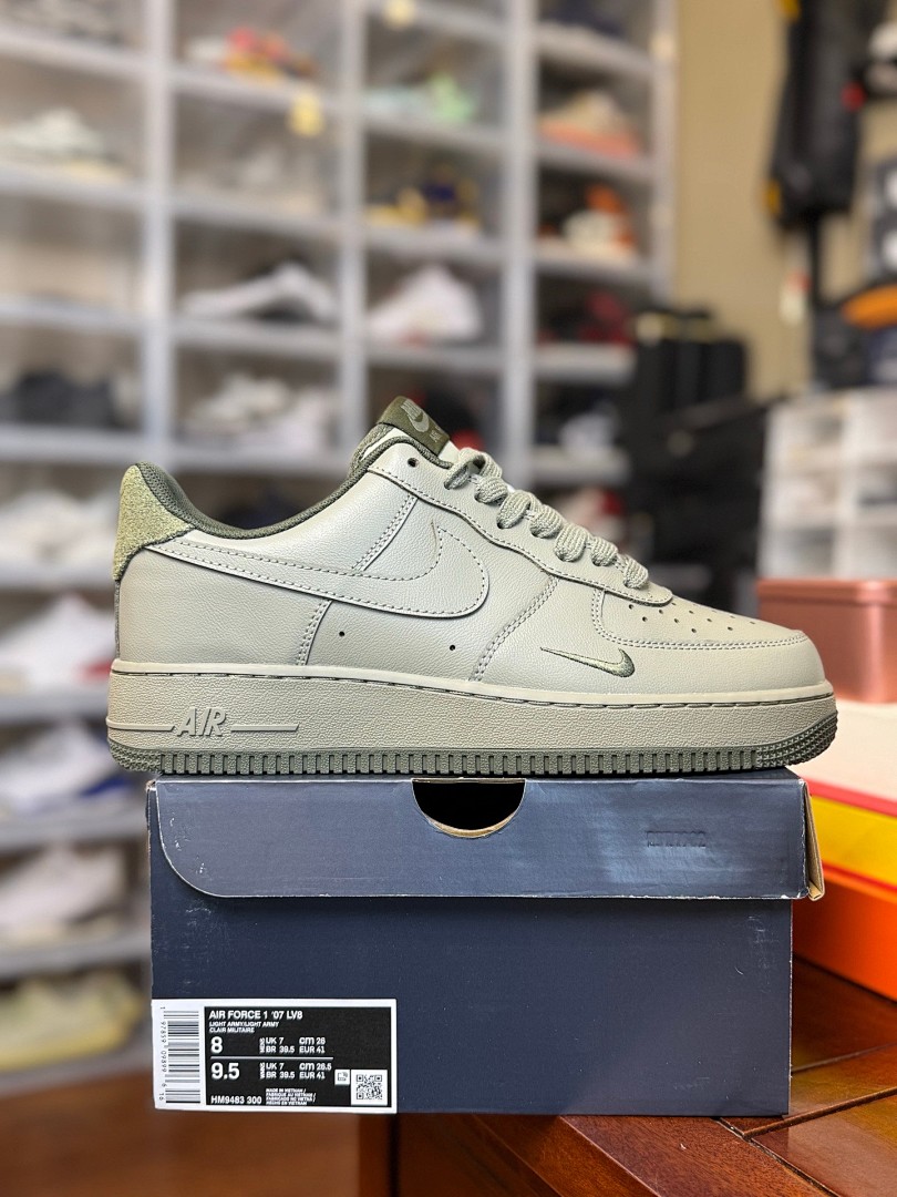 空军一号af1 绿棕色 灰绿 纯原版 货号HM9483-300