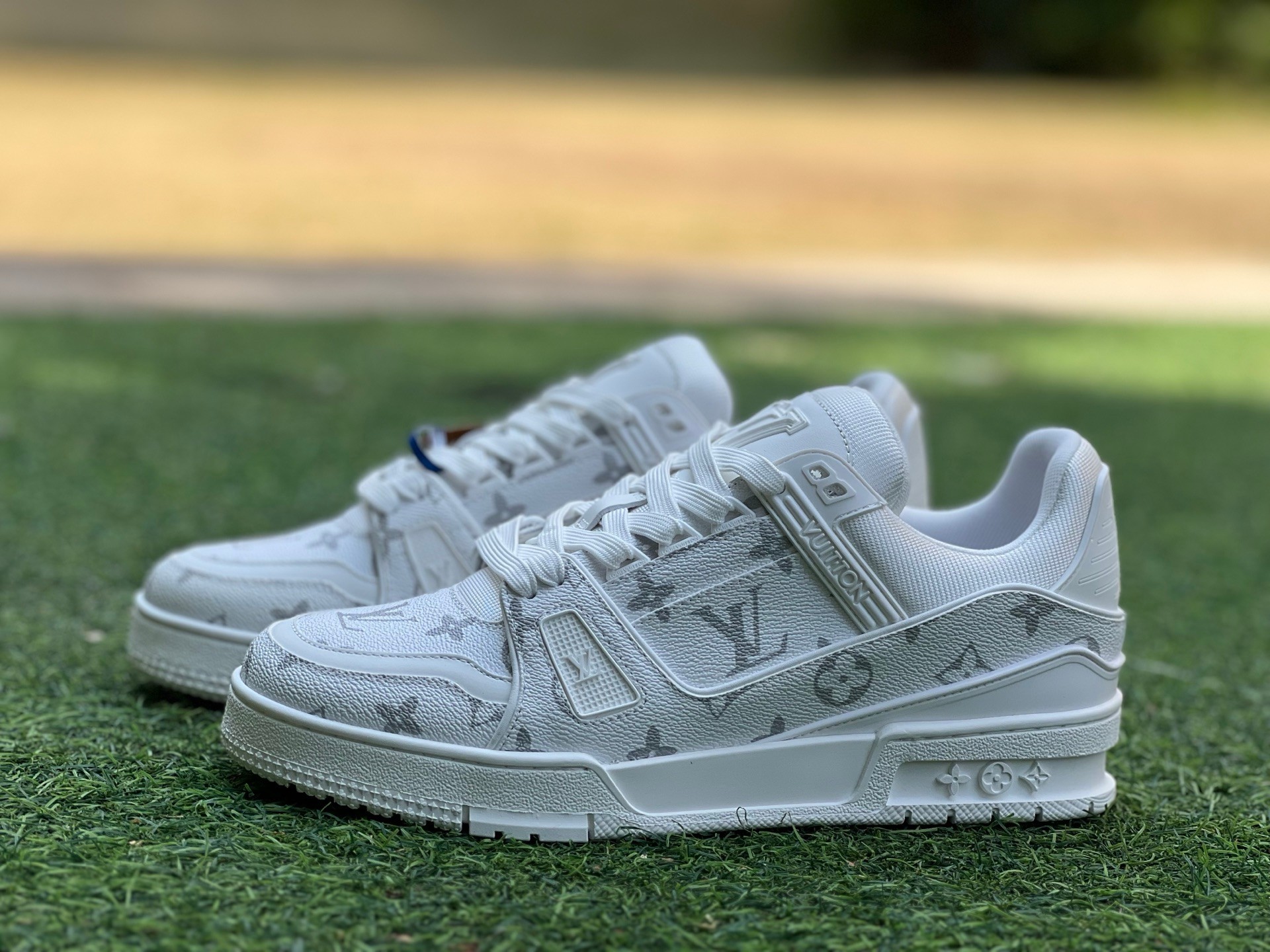 LOUIS VUITTON Trainer 白灰 尺码：35-46 y纯原版‼️   58