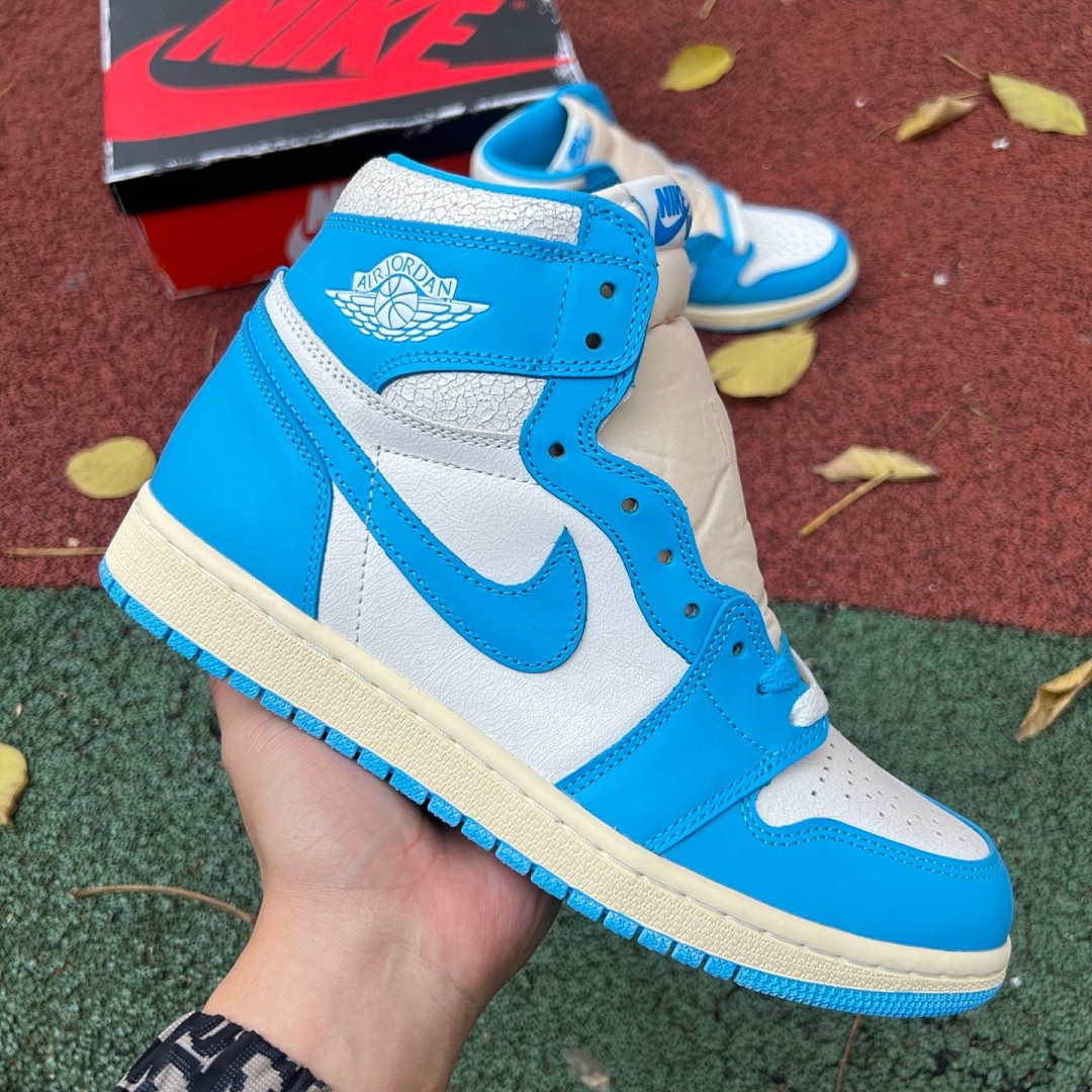 aj1做旧北卡蓝 Air Jordan 1 Hi OG “UNC Reimagined”DZ5485-402