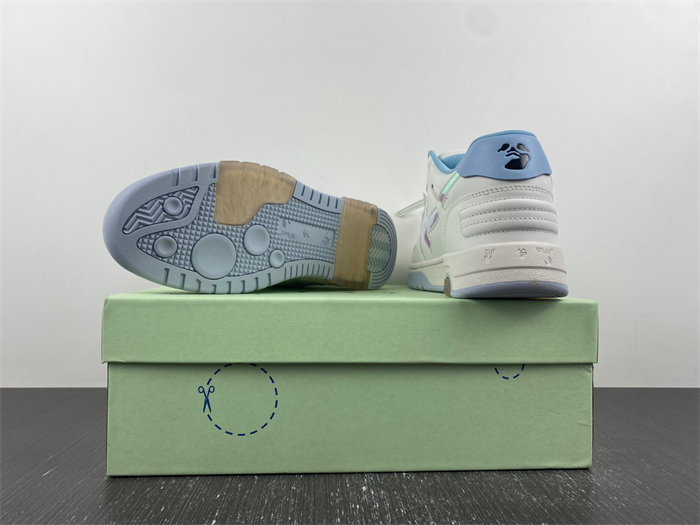 OW Out Of Office OOO Low Tops White Iridescent Blue OMIA189F21LEA0030181 detail 3