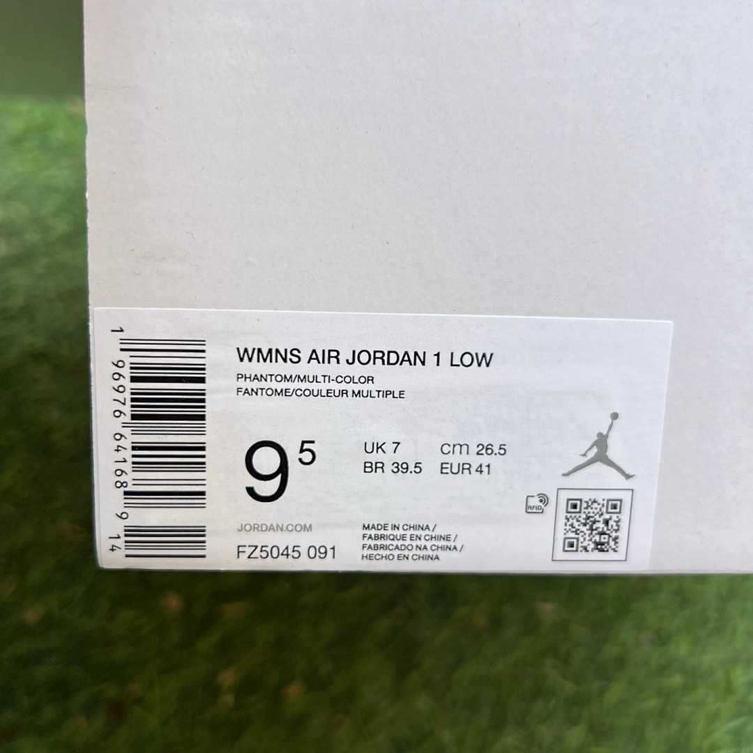 aj1低帮白灰蓝橙 纯原版 Air Jordan 1 AJ1蓝白色 舒适百搭 板鞋 FZ5045-091