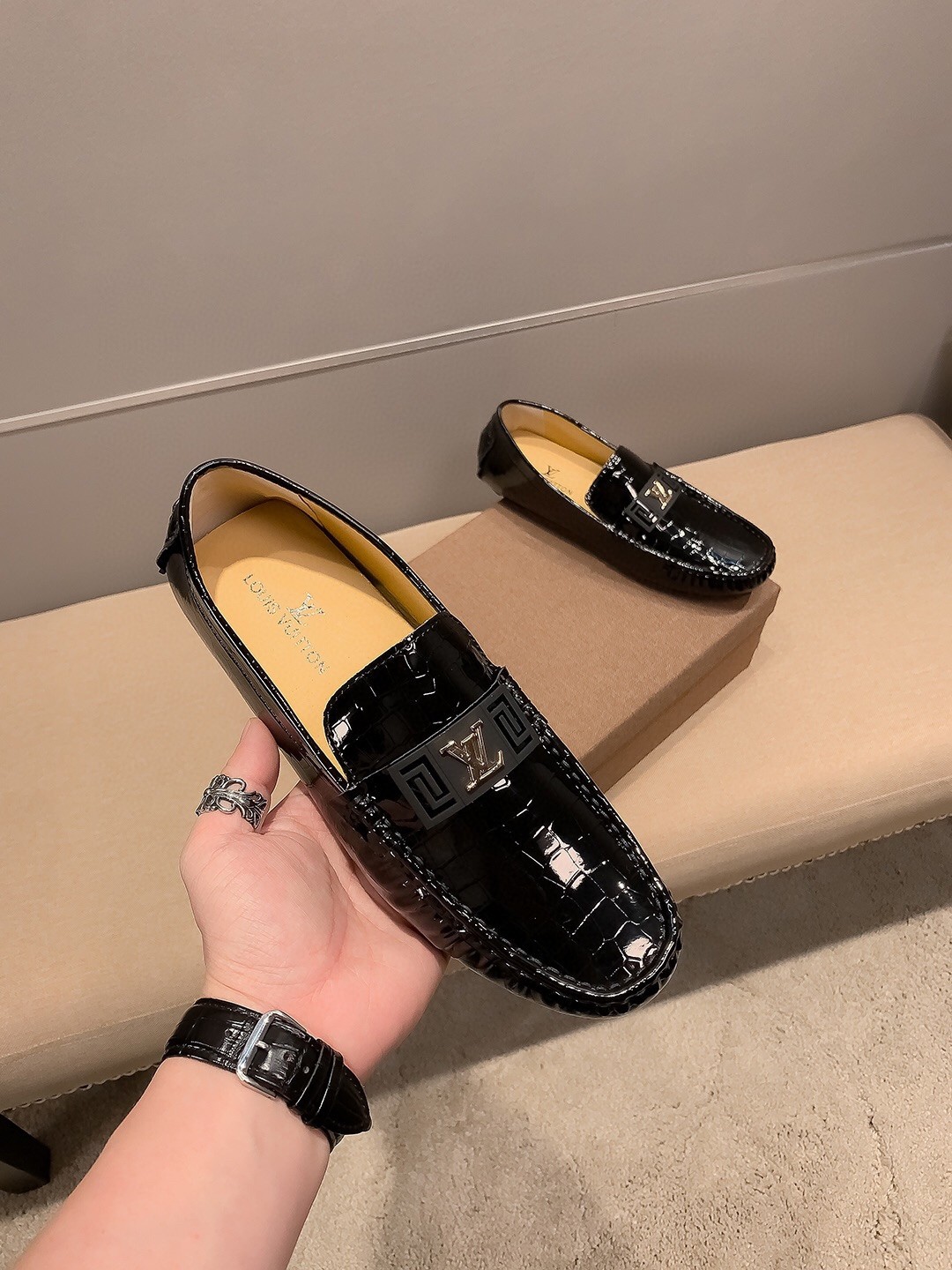 L X V Men's new high qualityLoafers detail 8