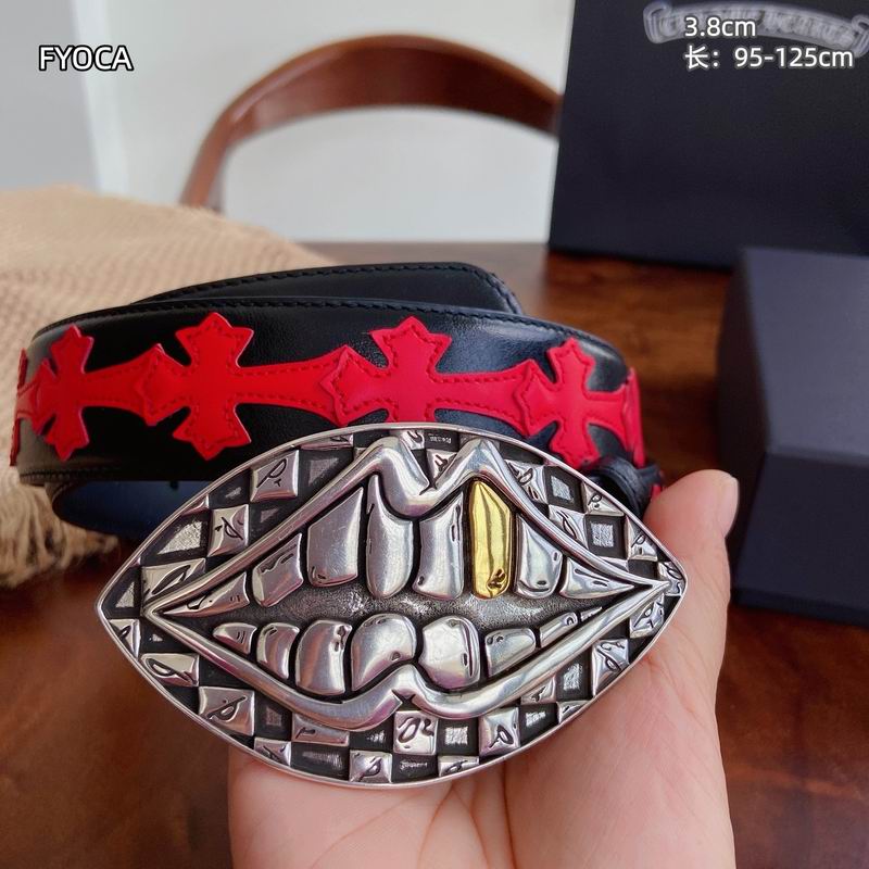 Chrome H Belt Wide 3.8cm(Multiple colors) detail 25