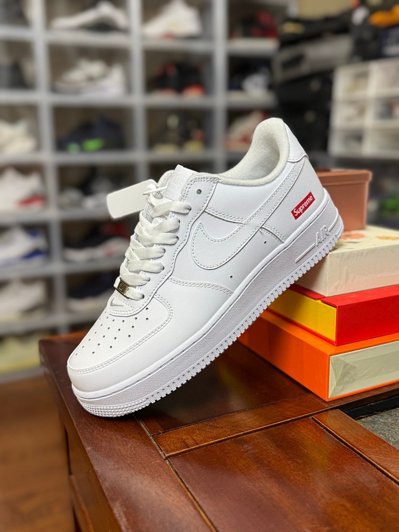 空军一号af1 Supreme联名白低  CU9225-100