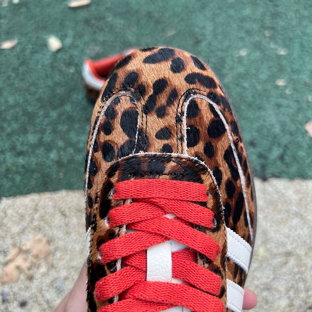 阿迪达斯德训豹纹橙色 s2纯原版 阿迪达斯Adidas Samba OG经典豹纹低帮休闲德训板鞋JI2734
