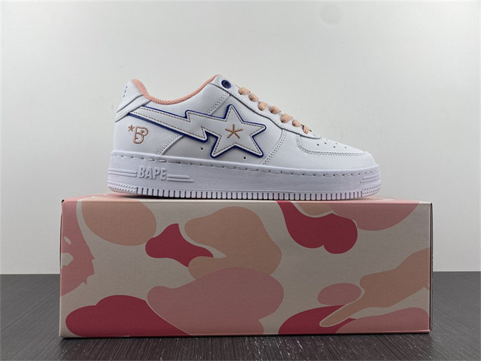 BAP Sta BAPY White Pink detail 4