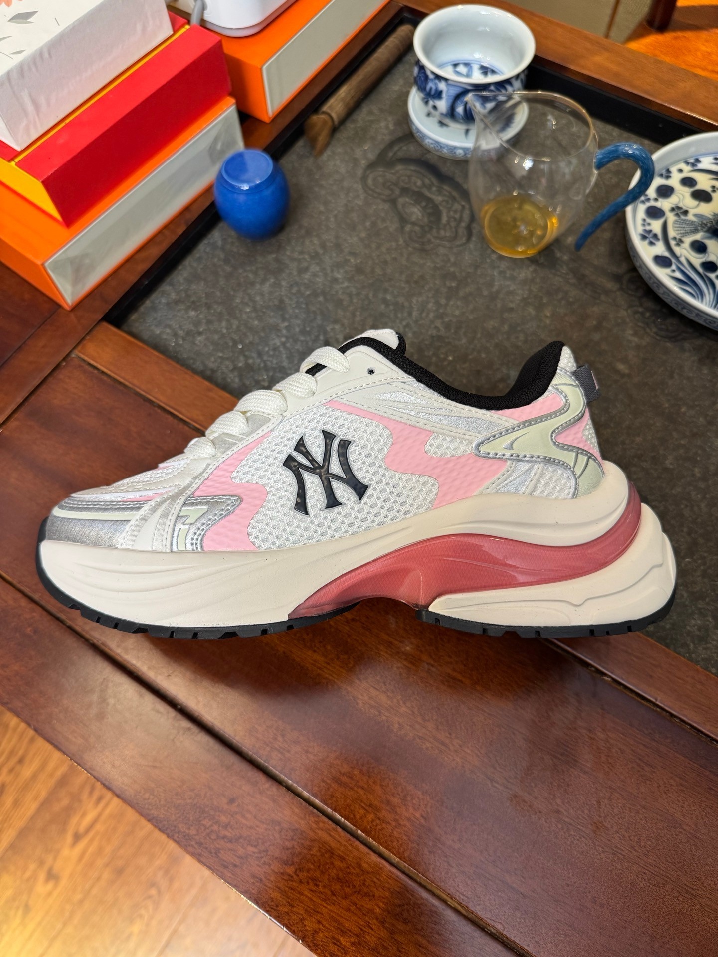 MLB白银粉 New York Yankees Curve Runner 跑步鞋 粉色 3ARNSPL4N（GP011）