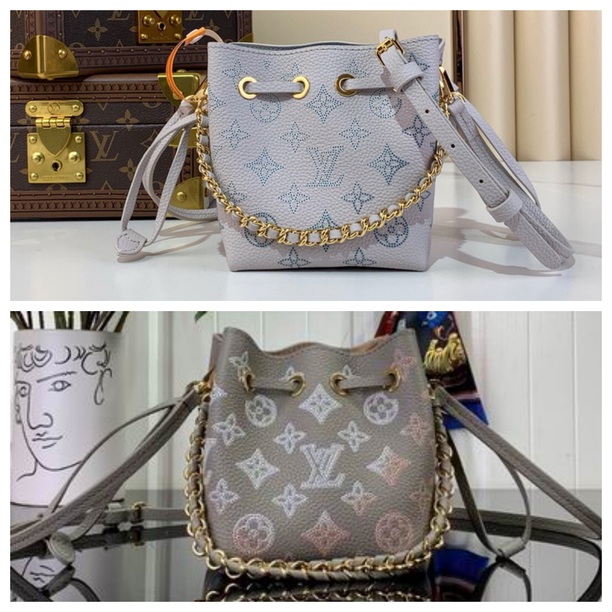 L X V Bucket Bags 13x11x10.5cm