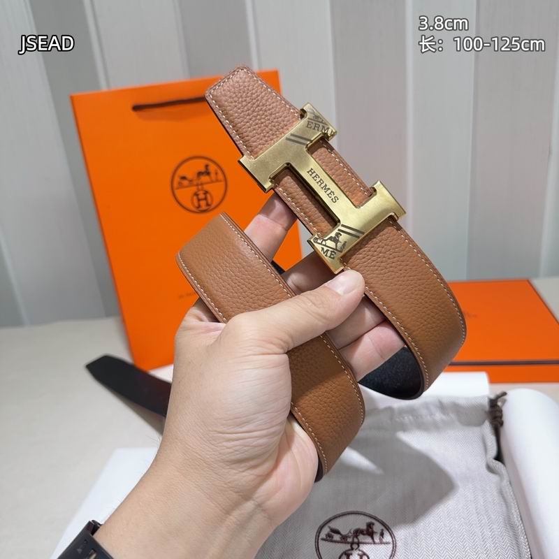 Herms belt Wide 3.8cm(Multiple colors) detail 9