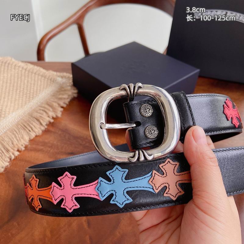 Chrome H Belt Wide 3.8cm(Multiple colors) detail 17