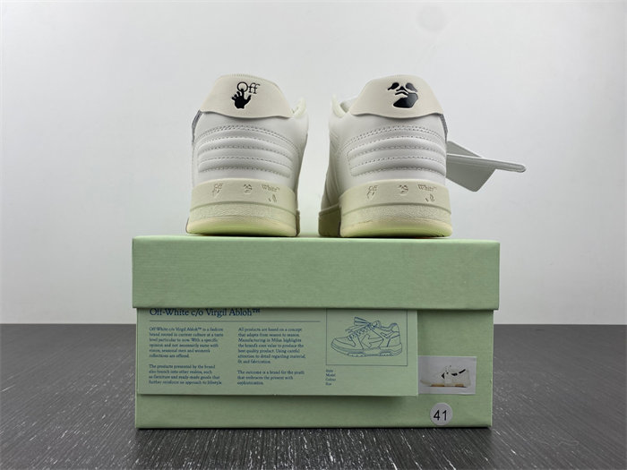 OW OOO Low Tops White Black SS21 OMIA189S21LEA0030110 detail 5