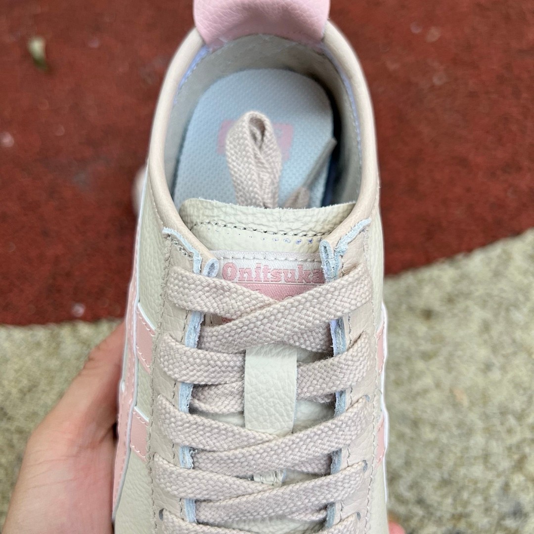 鬼冢虎米白粉 Onitsuka Tiger鬼塚虎 MEXICO 66 舒适百搭 防滑耐磨 低帮 米白粉