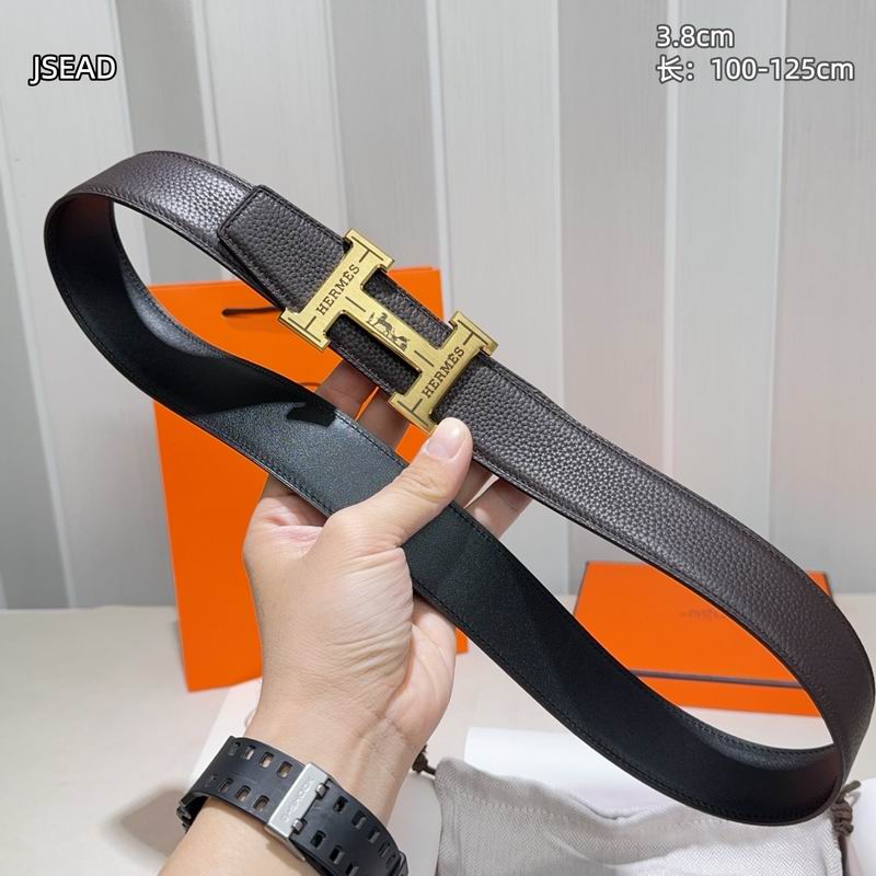 Herms belt Wide 3.8cm(Multiple colors) detail 7