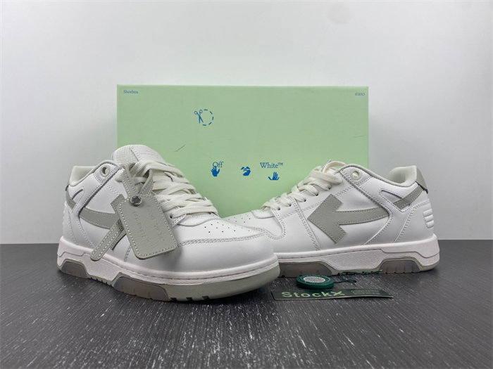 OW Out Of Office "OOO" Low Tops White Grey OM1A189F21LEA0010161