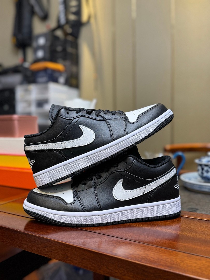 DT AJ1Low低帮黑白皮革  553558-043