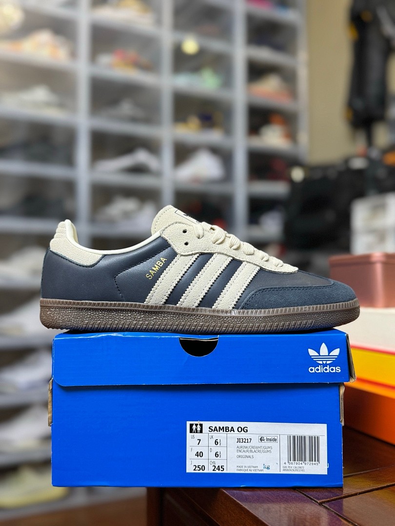 阿迪达斯德训深蓝 灰蓝 Adidas Originals Samba JI3217