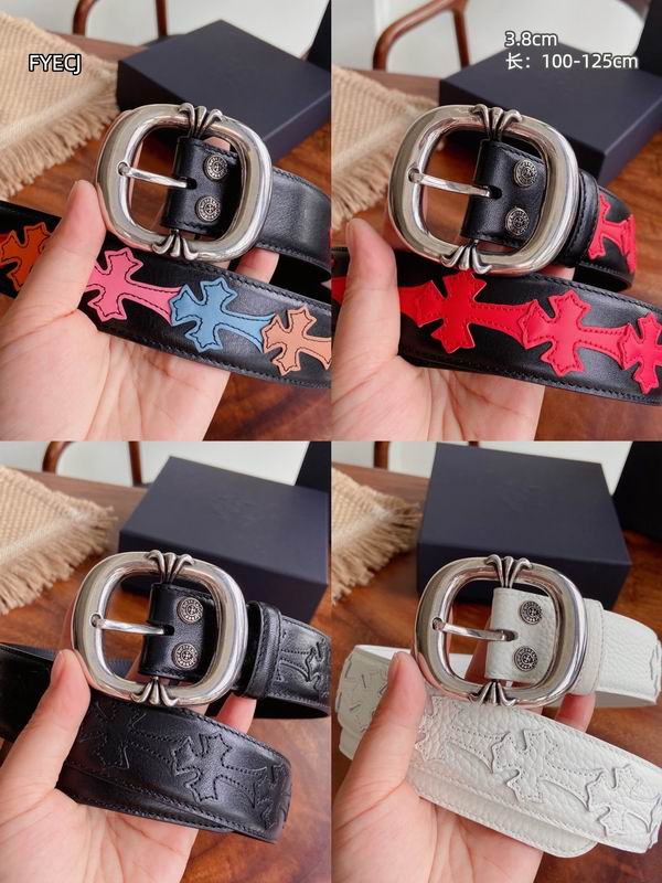 Chrome H Belt Wide 3.8cm（Multiple colors）