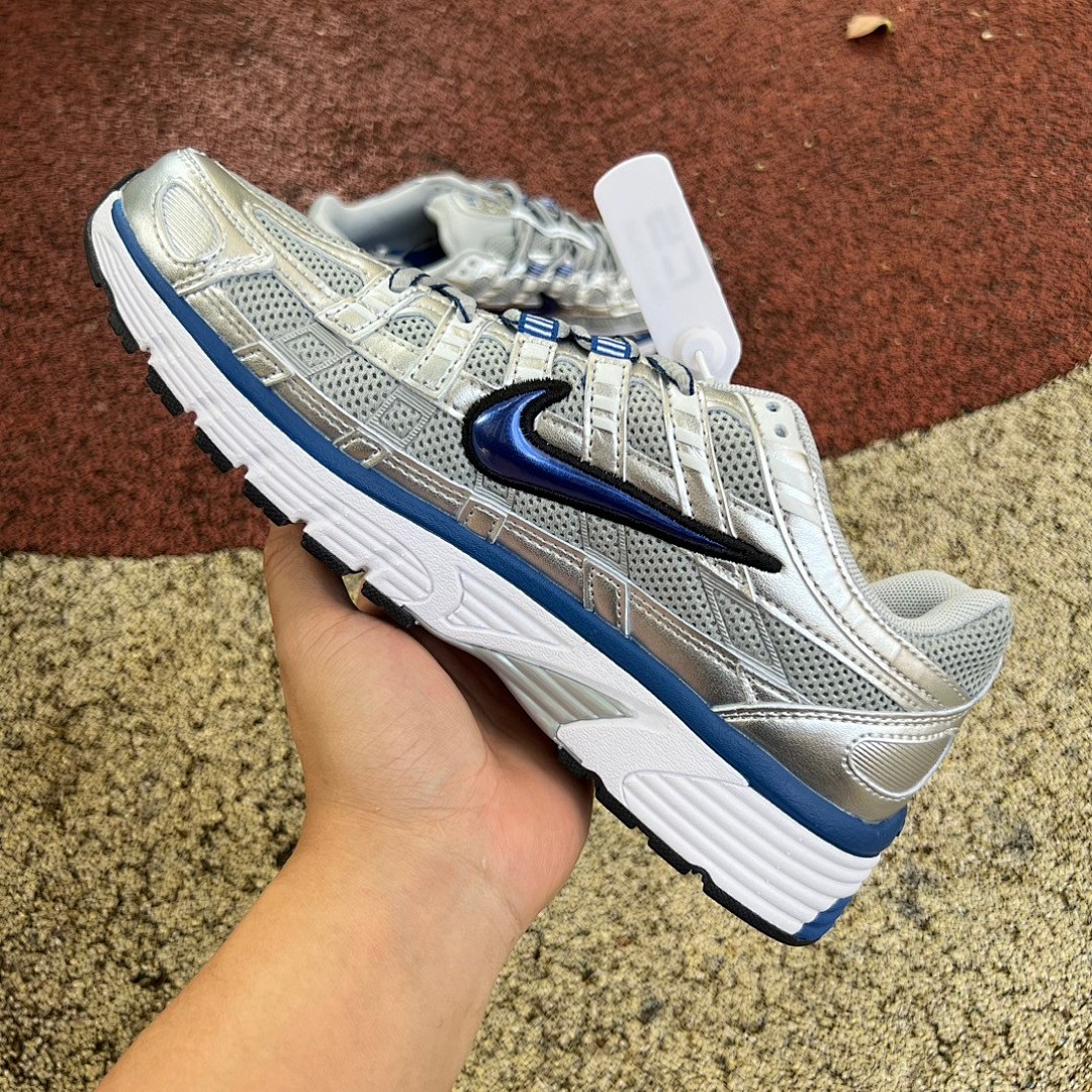 Nike P-6000白蓝银 Nike耐克男鞋 P-6000 PRM 网面透气耐磨运动训练复古跑步鞋 BV1021-001