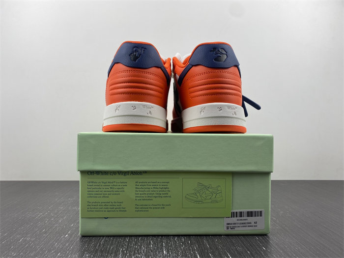 OW Out Of Office OOO Low Tops White Orange Blue OMIA189F21LEA0022045 detail 5