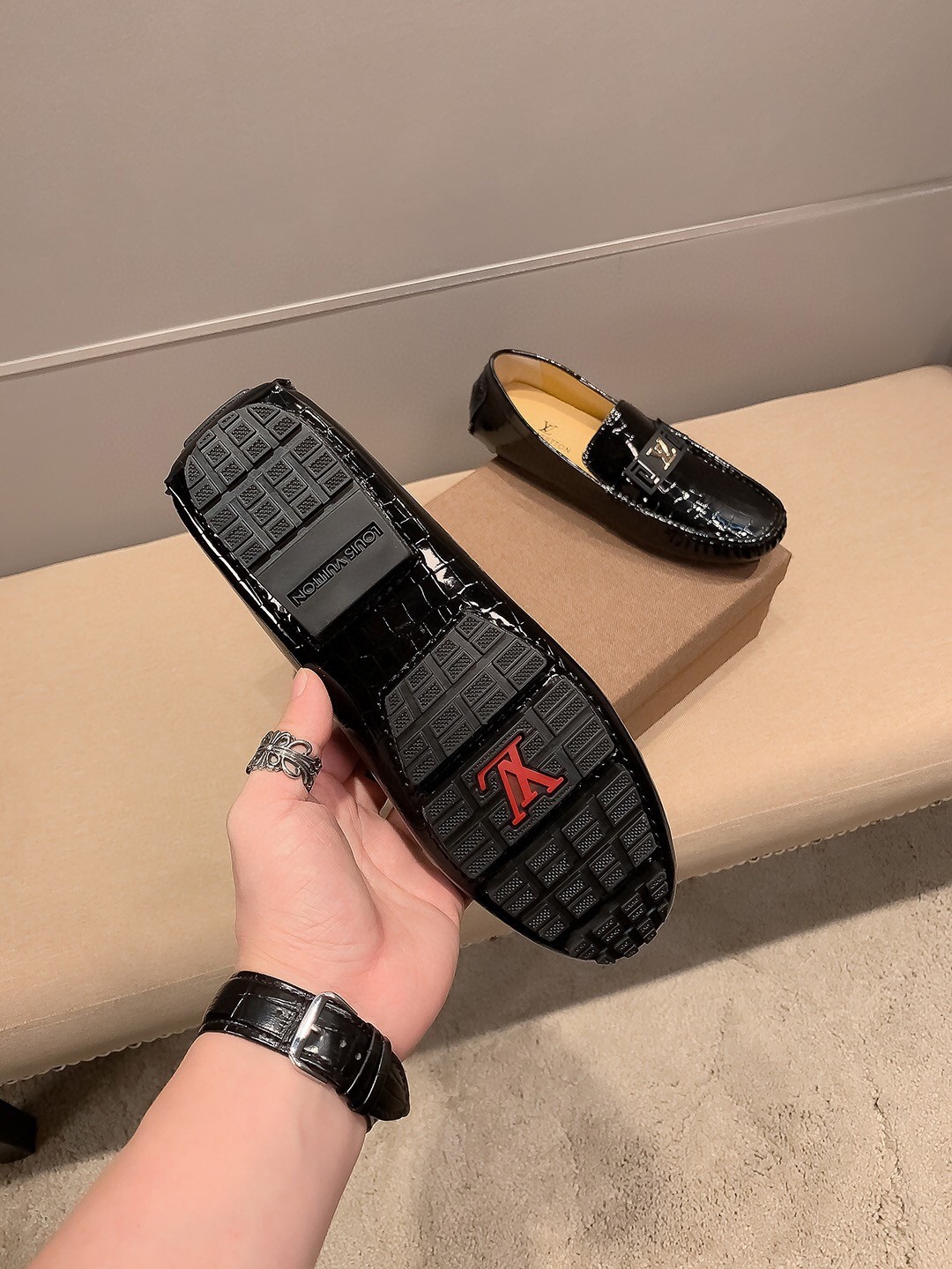 L X V Men's new high qualityLoafers detail 6