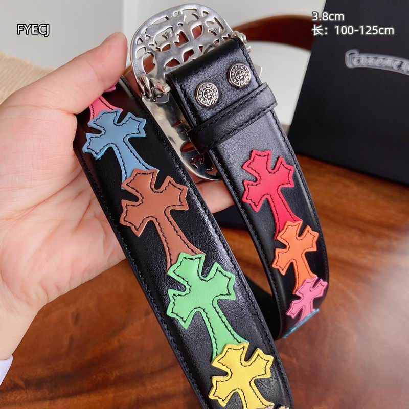 Chrome H Belt Wide 3.8cm(Multiple colors) detail 16