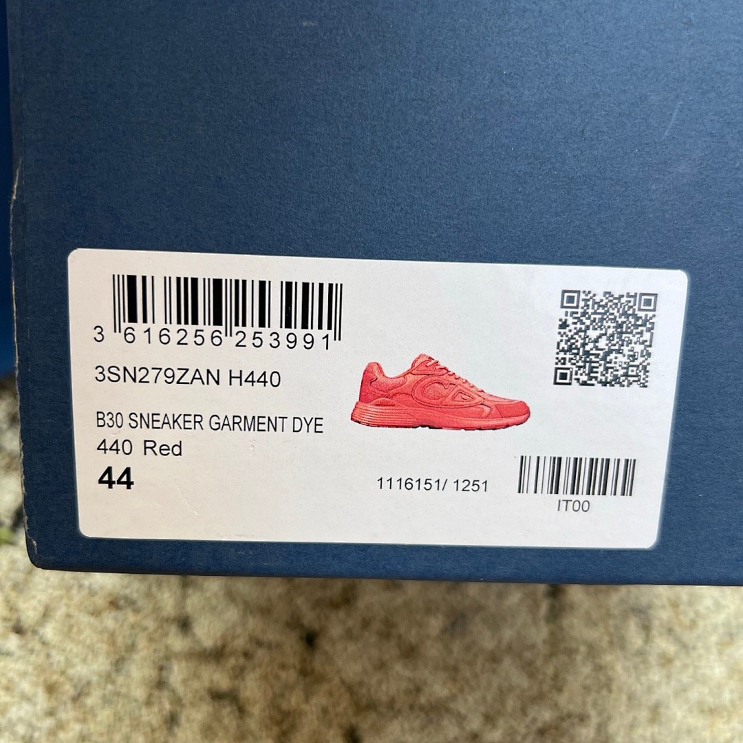 STONE ISLAND x DIOR迪奥 B30 Mesh Runner CD鞋 石头岛 红色