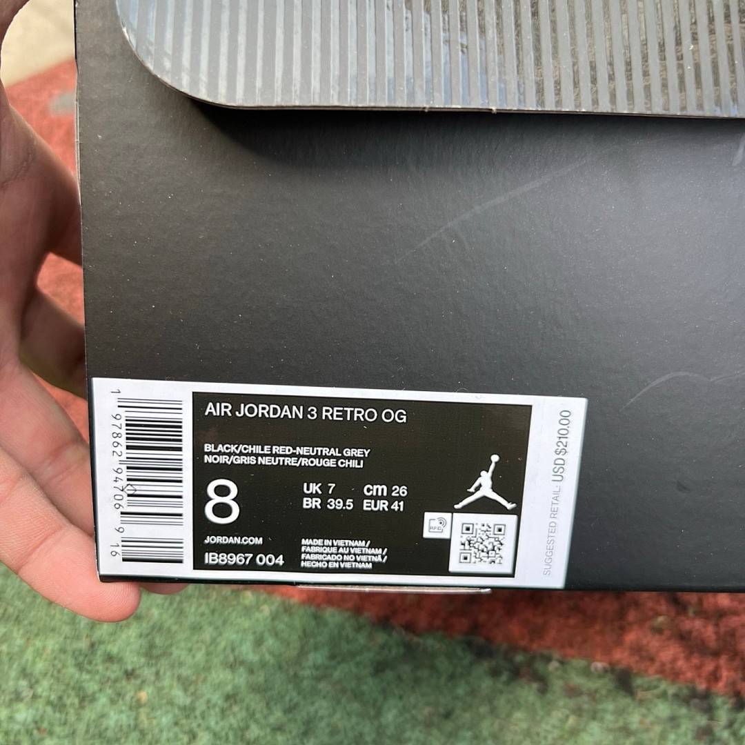aj3黑蓝灰 Air Jordan 3 OG 