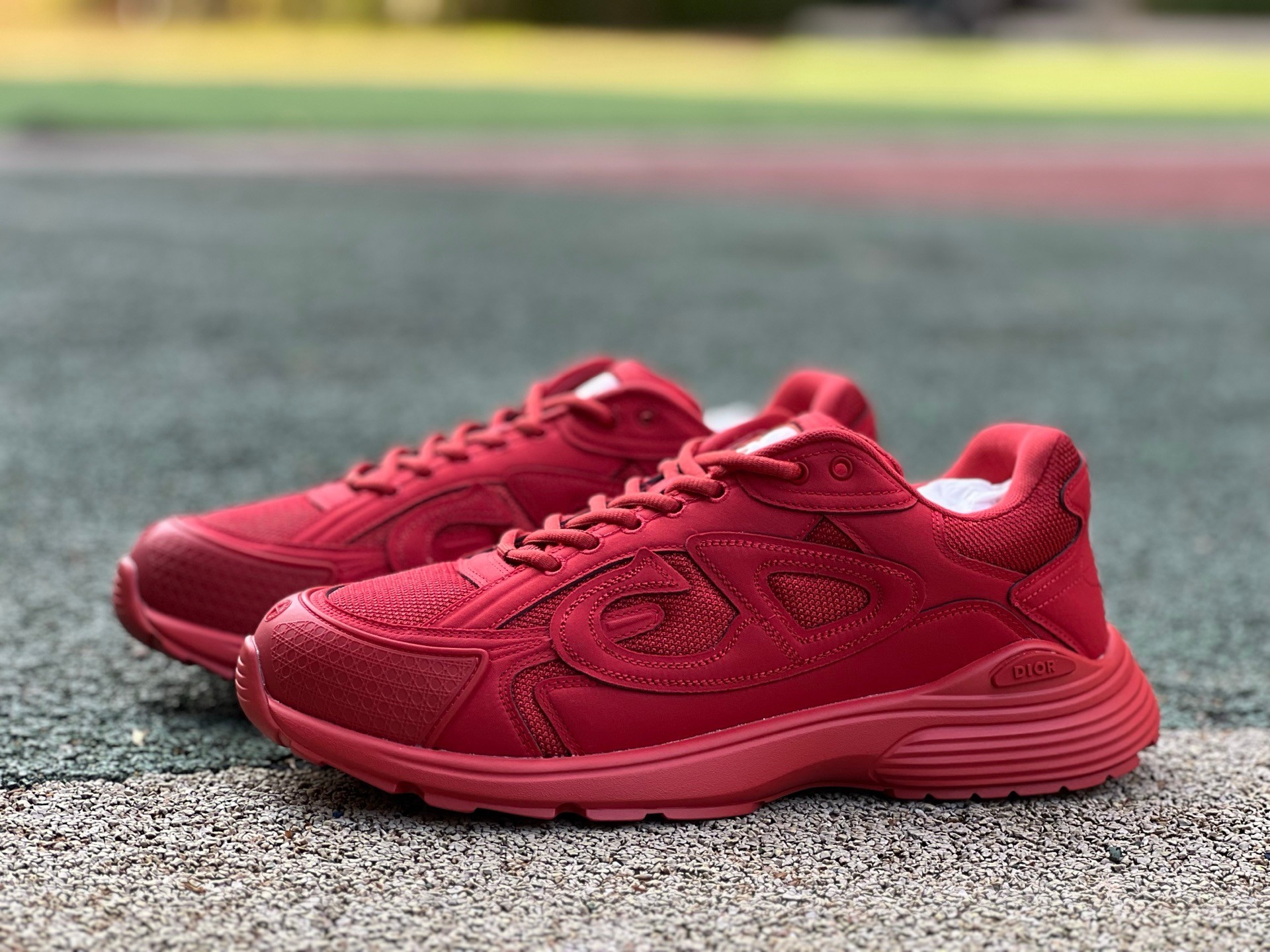 STONE ISLAND x DIOR迪奥 B30 Mesh Runner CD鞋 石头岛 红色