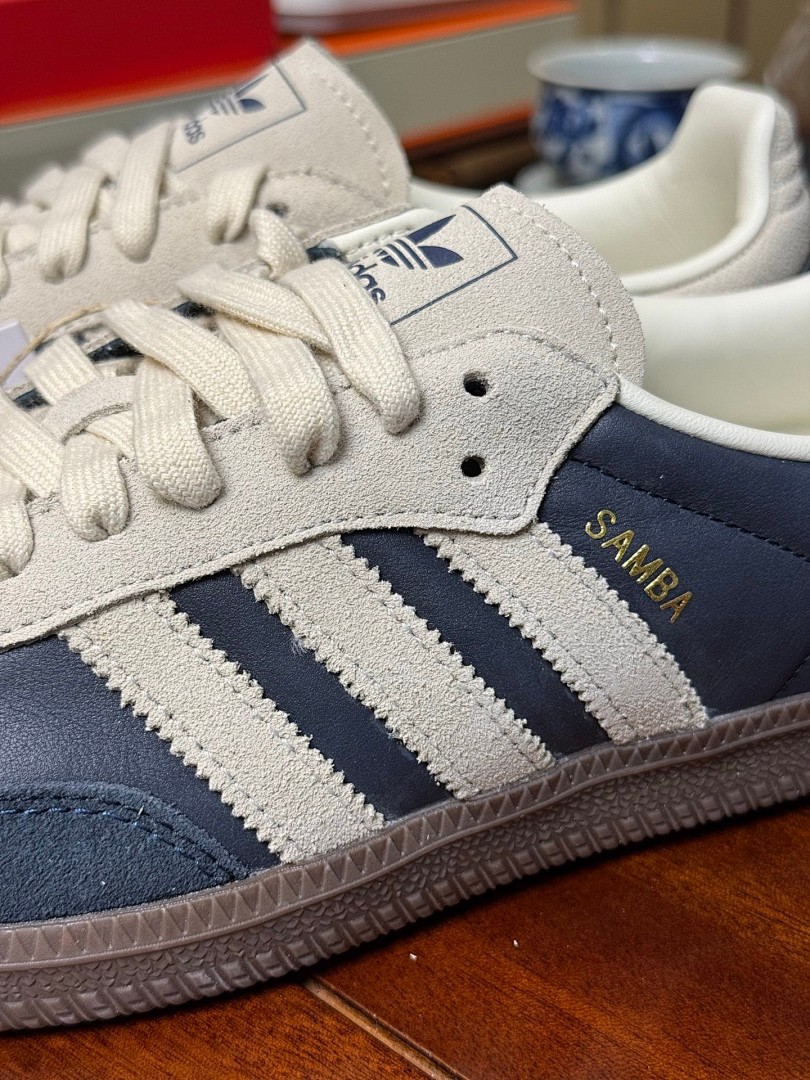 阿迪达斯德训深蓝 灰蓝 Adidas Originals Samba JI3217