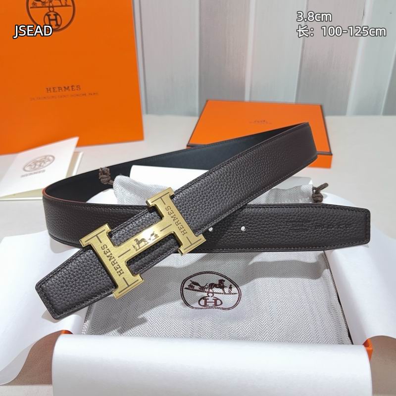 Herms belt Wide 3.8cm(Multiple colors) detail 8