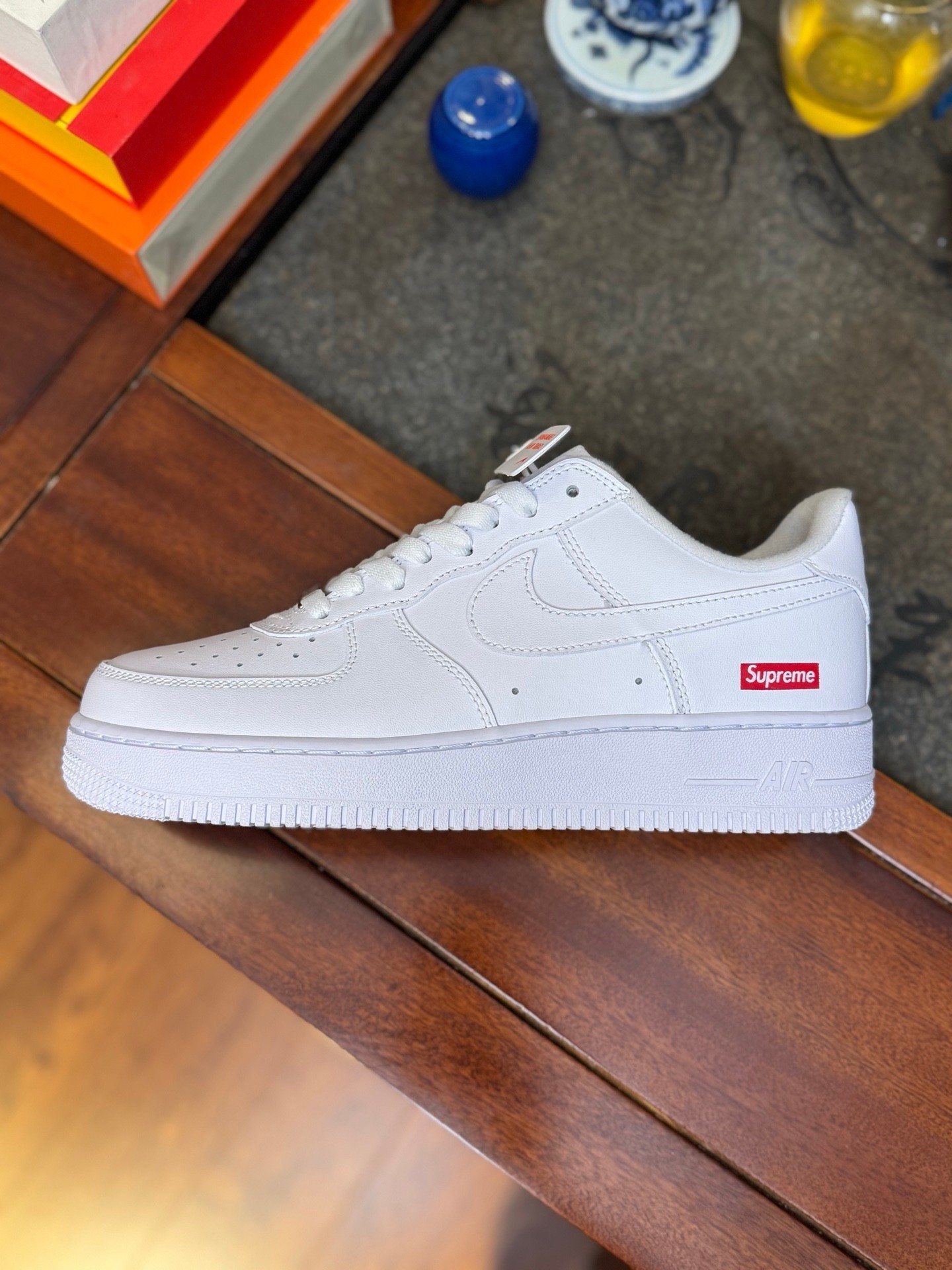 空军一号af1 Supreme联名白低  CU9225-100