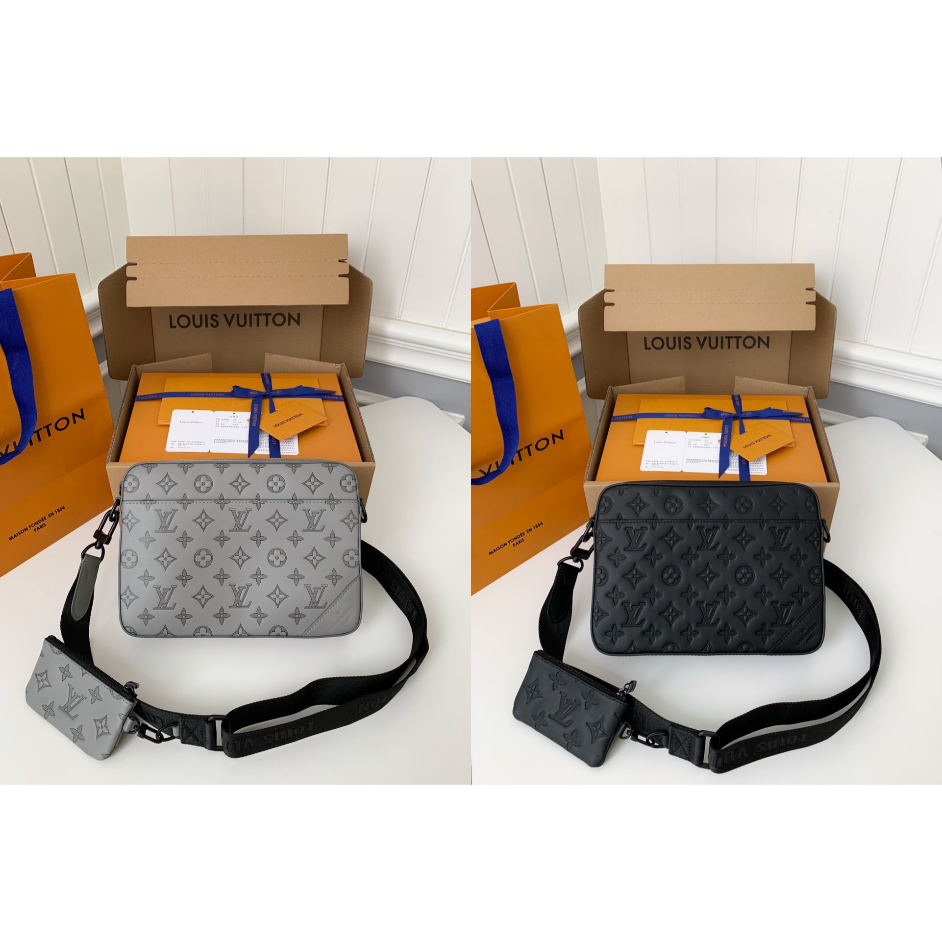 L X V DUO Messenger Bags 26*18.5*5cm