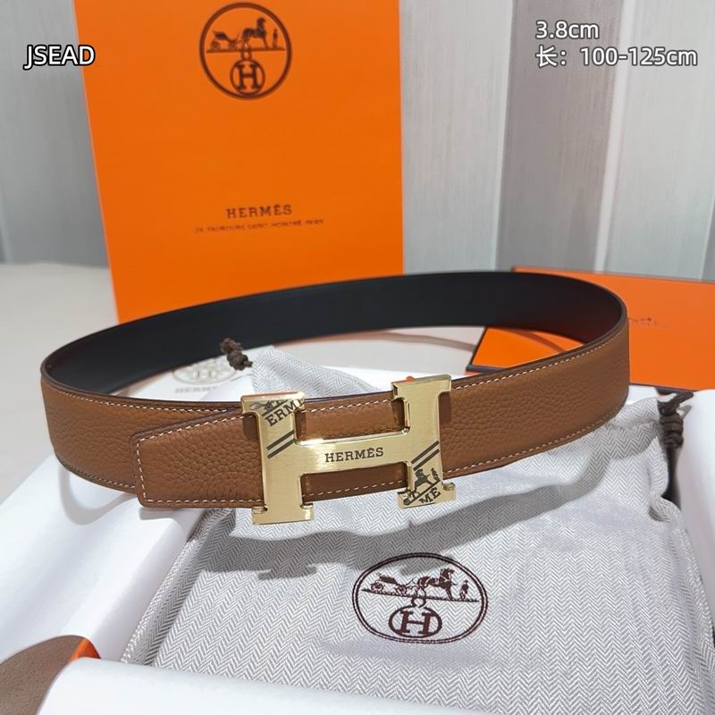 Herms belt Wide 3.8cm(Multiple colors) detail 6