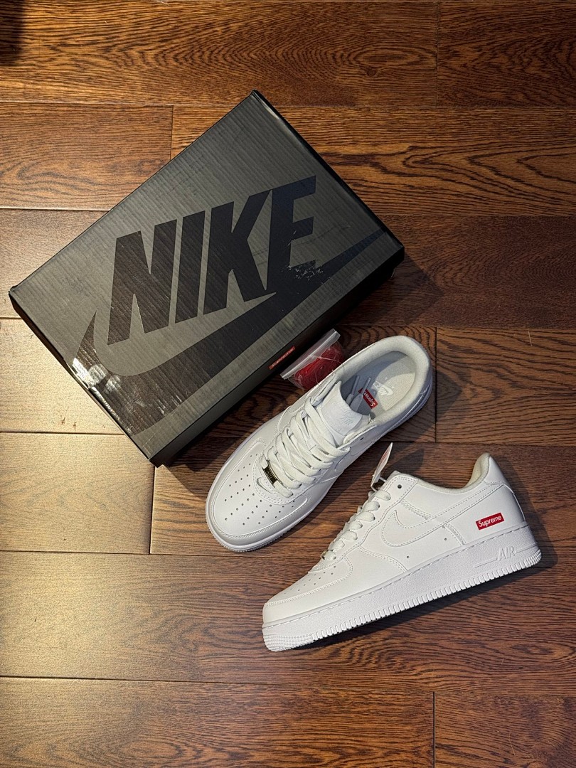 空军一号af1 Supreme联名白低  CU9225-100