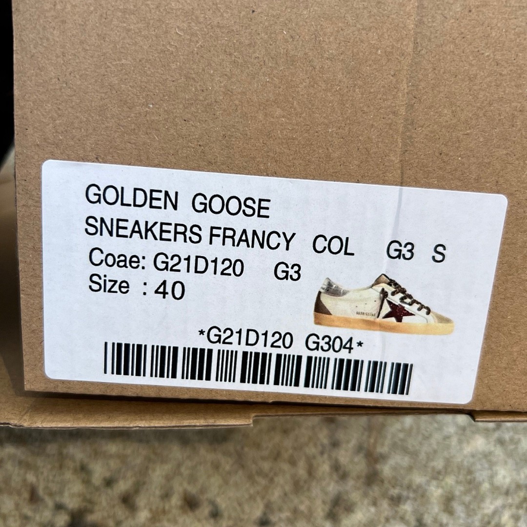 Golden Goose Super-Star GGDB白棕色