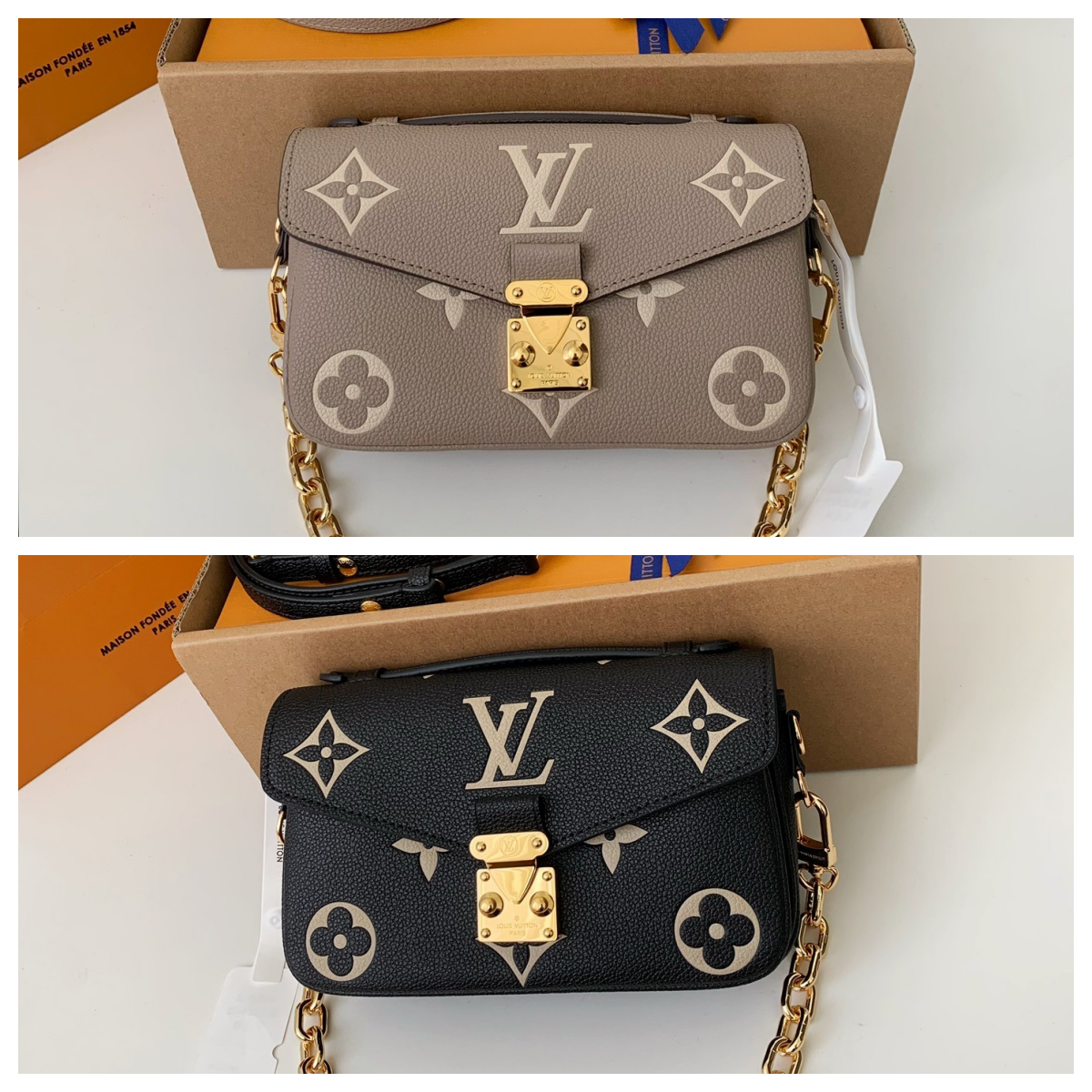 L X V Pochette Métis East West 21.5x13.5x6cm（Multiple colors）