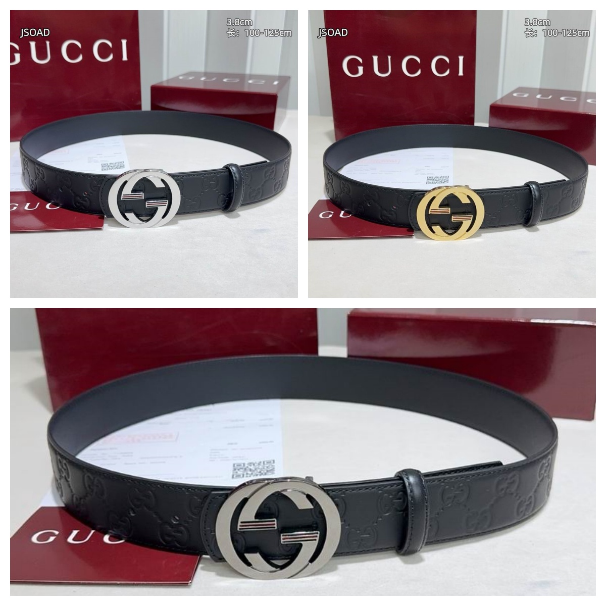 GUC 38mm Belt（Multiple colors）