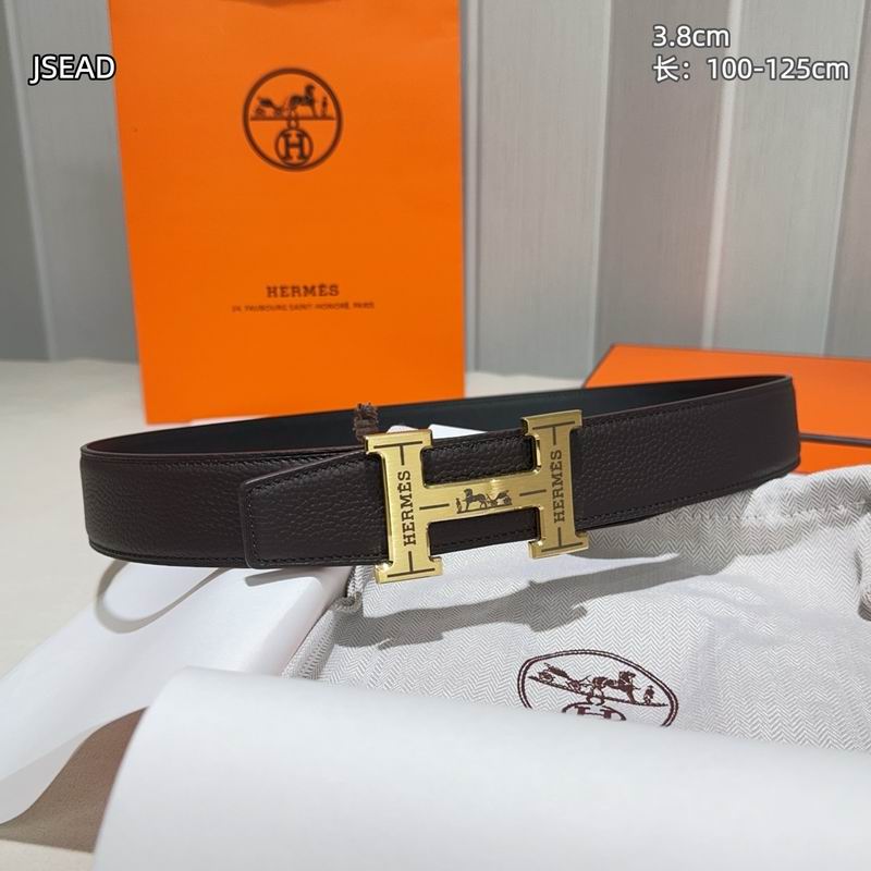 Herms belt Wide 3.8cm(Multiple colors) detail 6