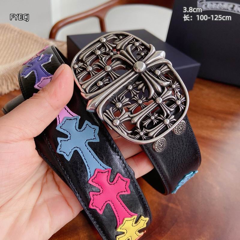 Chrome H Belt Wide 3.8cm(Multiple colors) detail 3
